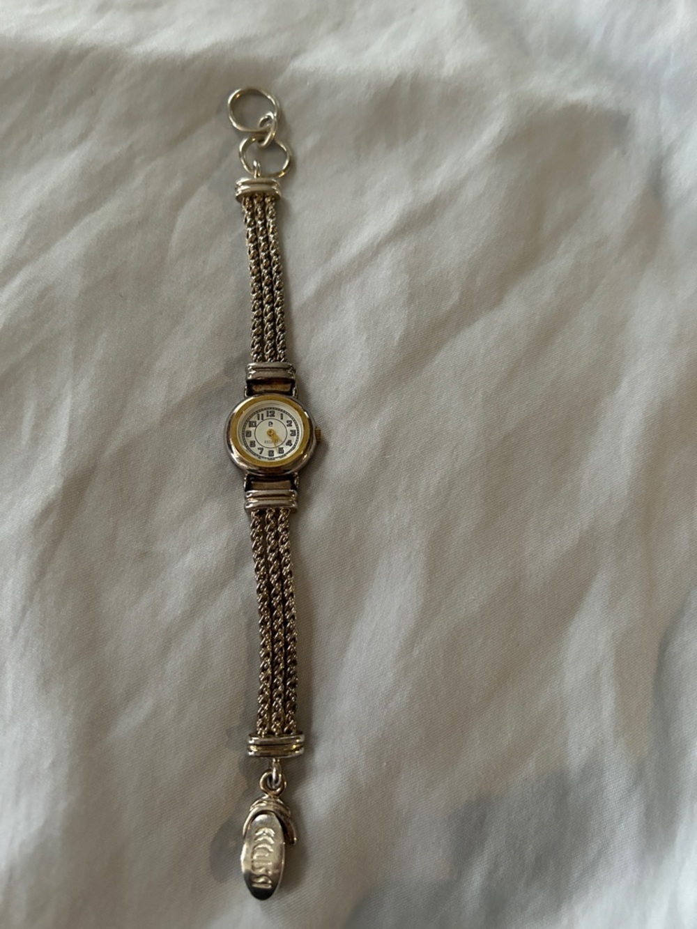 Delicate Silver-Tone Women's Bracelet Watch with Braided Chain
